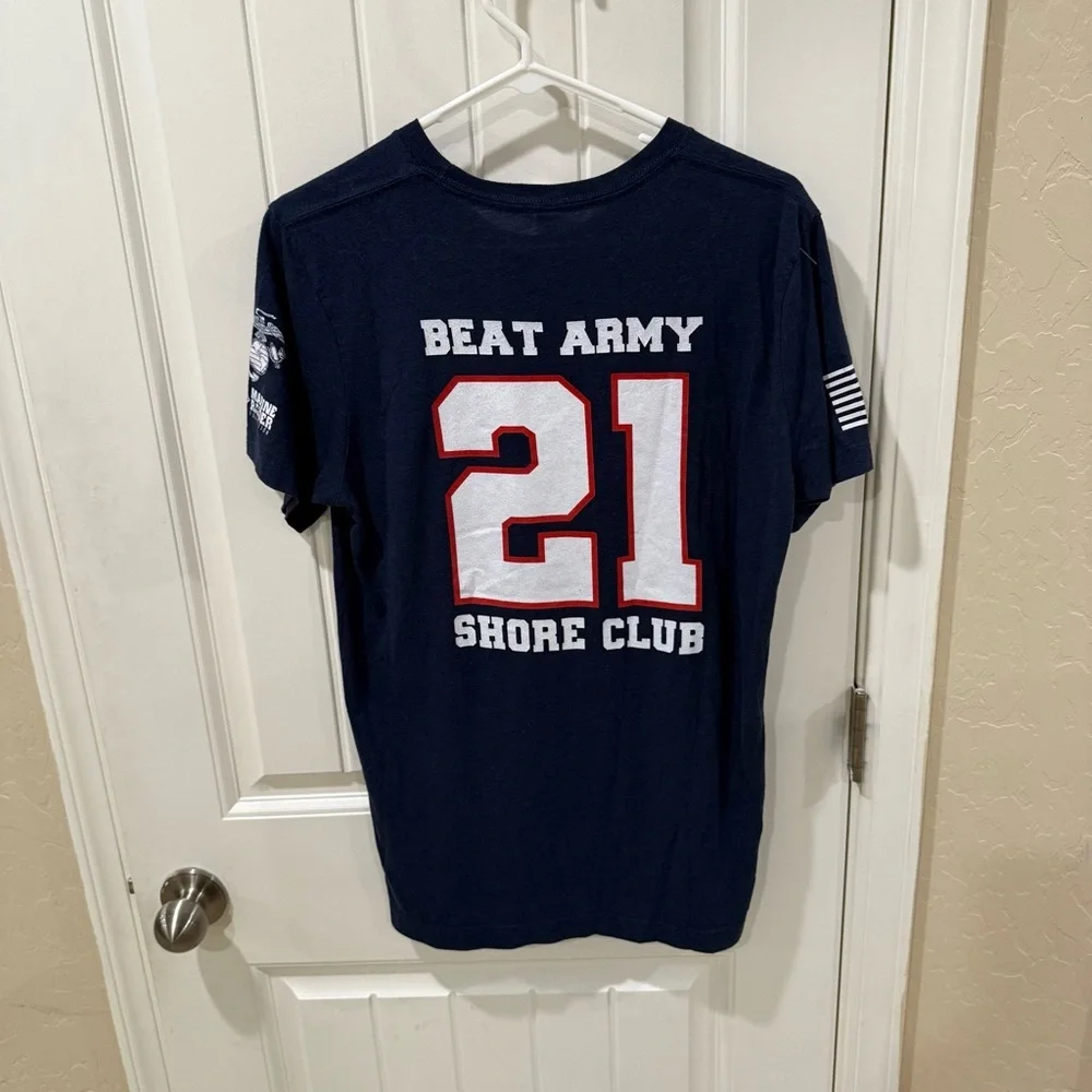 Navy Shore Club 21 T-Shirt Medium USA Strong Marine Raider Tee